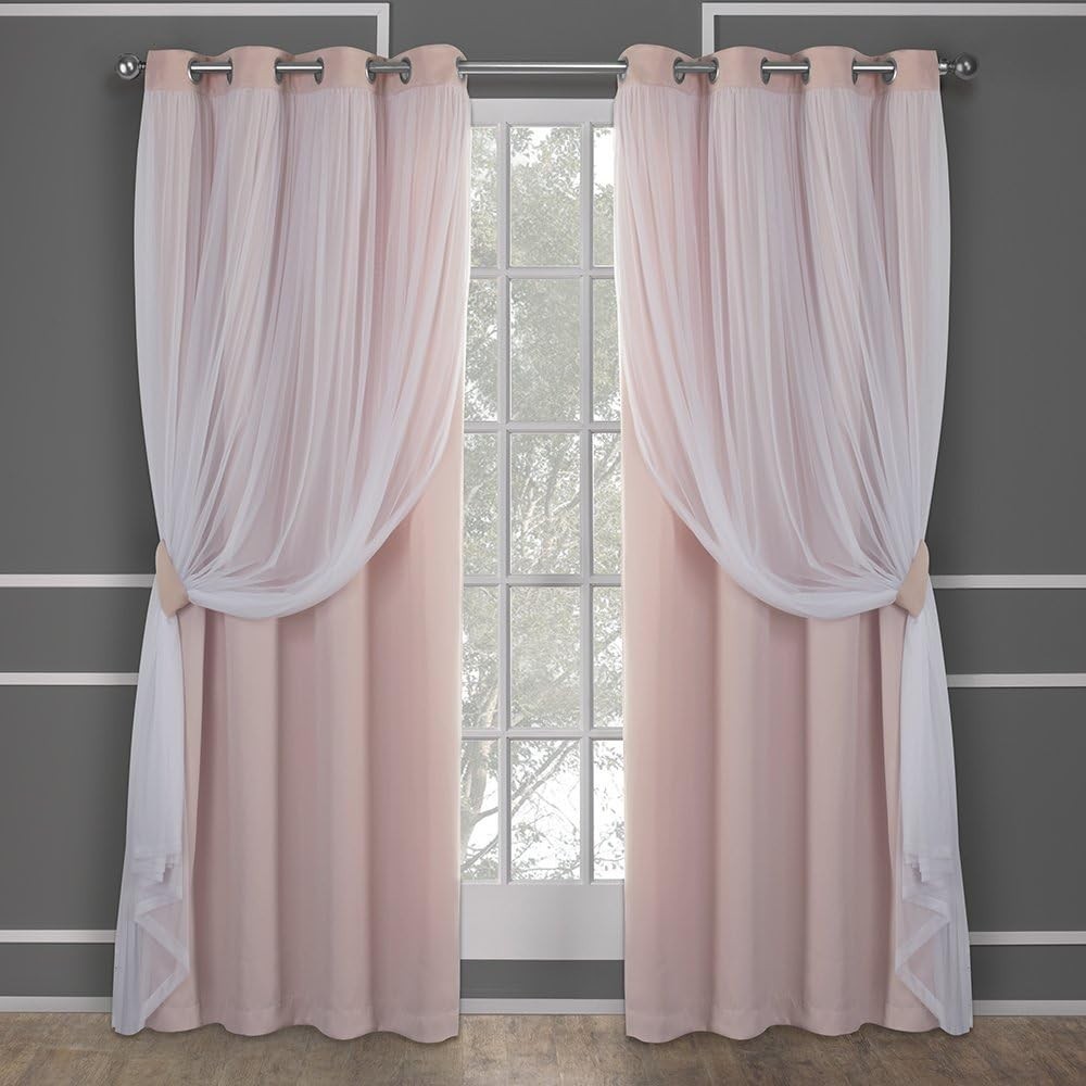 Indoor Curtains with Blackout and Sheer Layers for Privacy and Light Control …