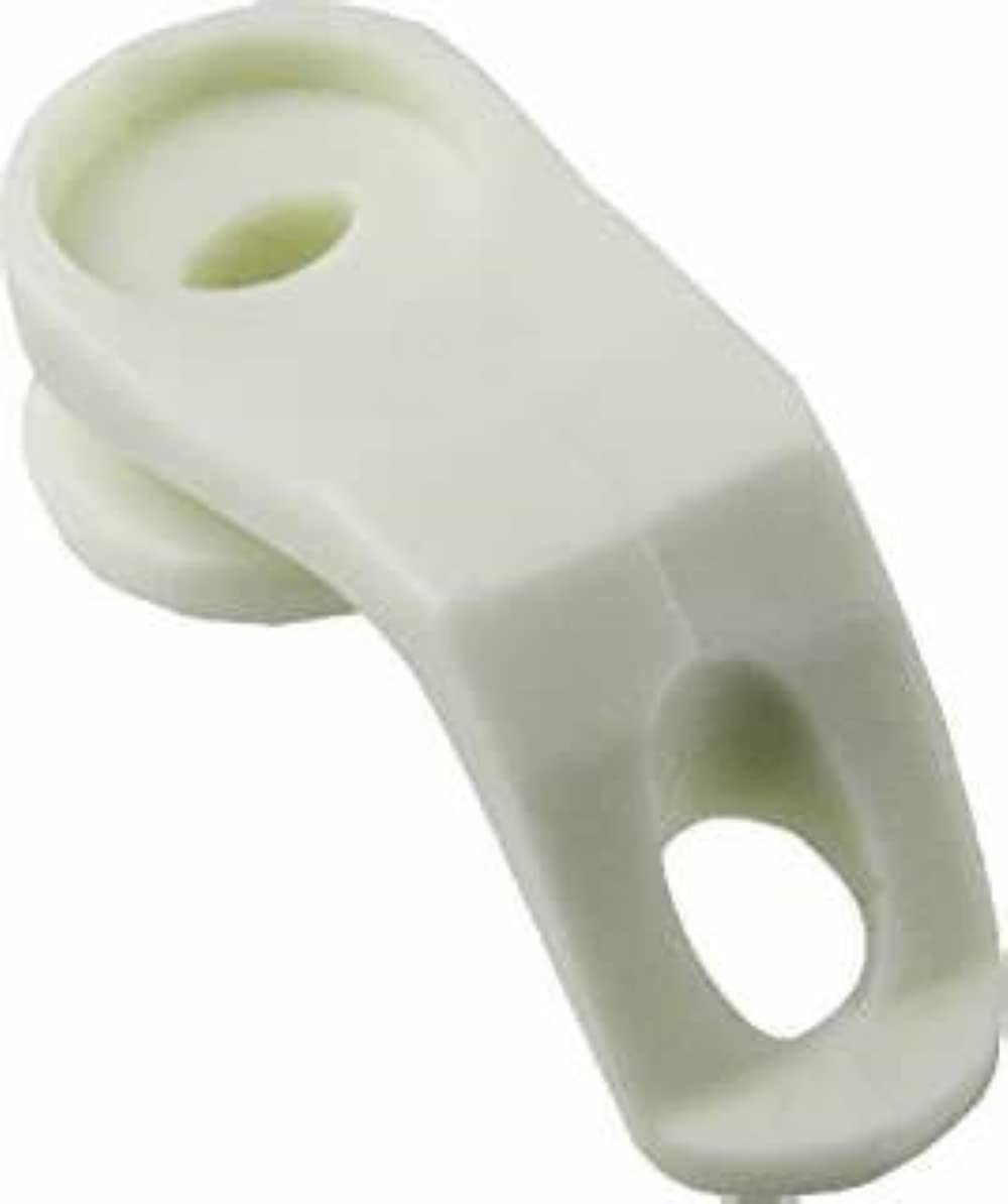 250 QTY: Traverse Rod Slides White
