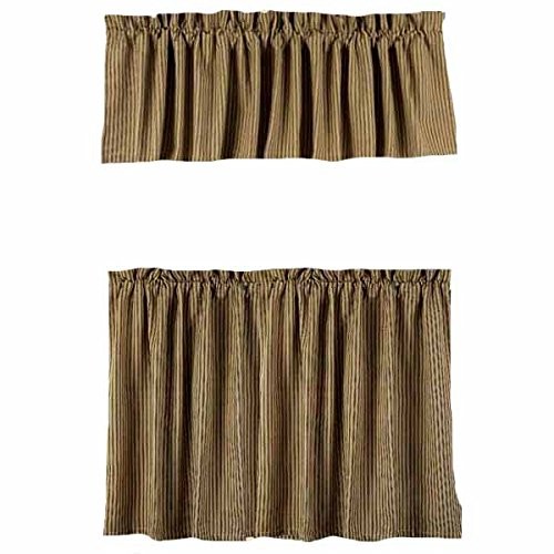 Home Collection by Raghu York Ticking Black and Nutmeg Tiers, 72 by 36″,Multi