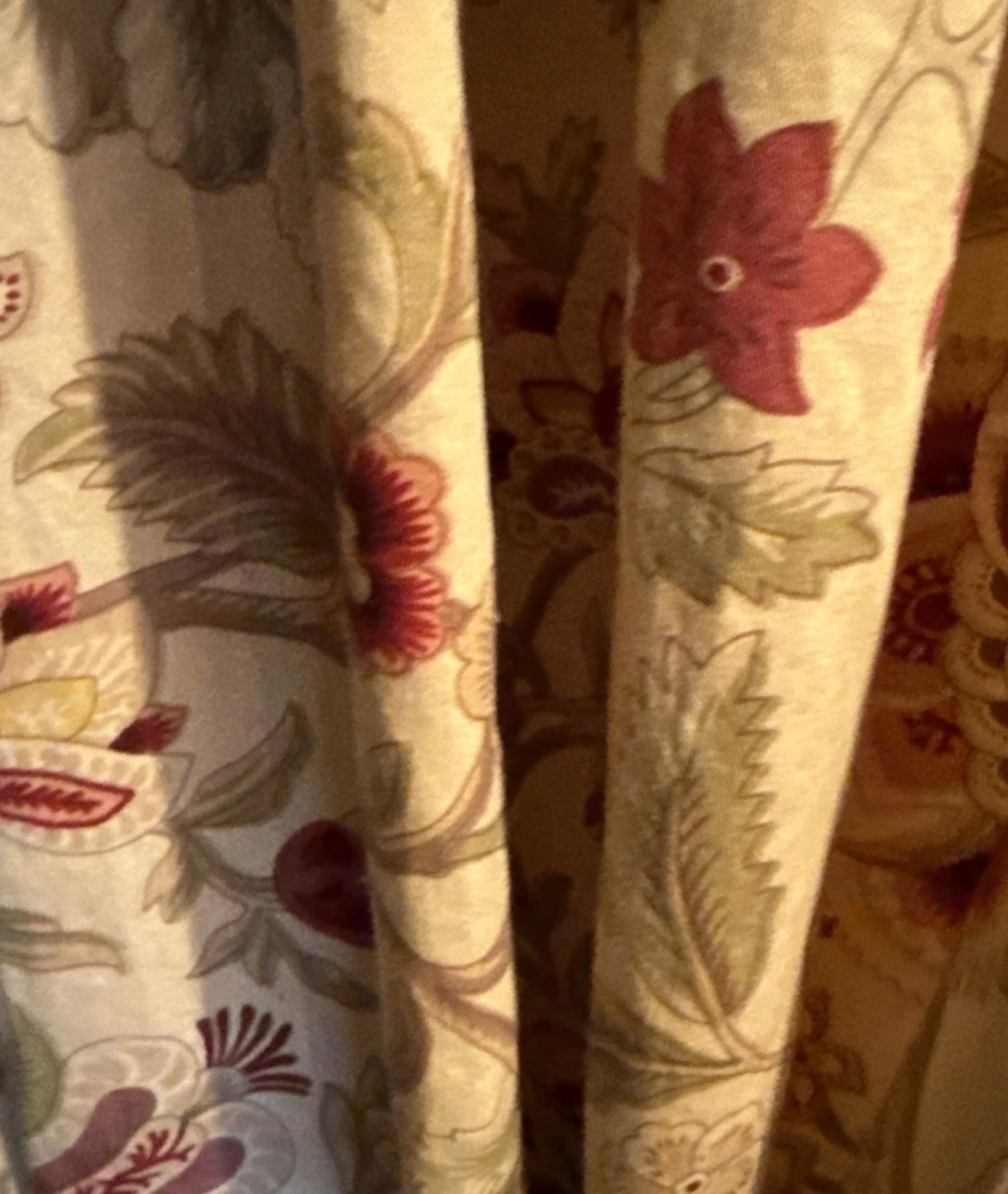 4 Waverly Imperial Dress Jacobean Rod Pocket Curtain Drape AND 4 Valance,Tieback