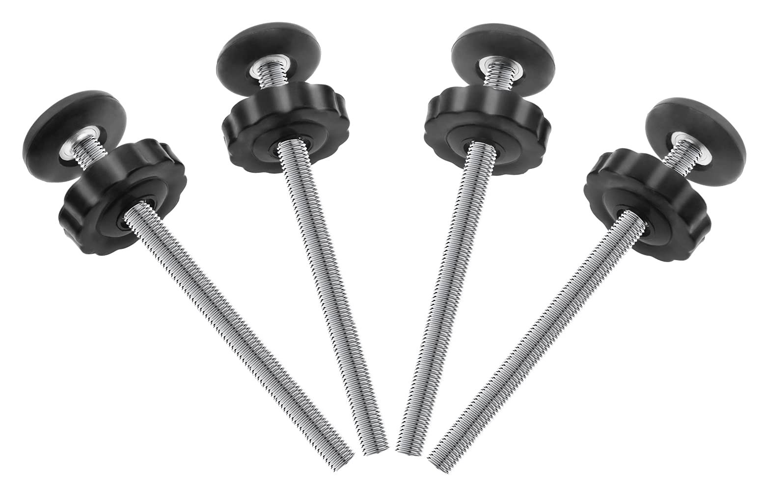 4Pcs Universal Baby Gates Threaded Spindle Rod, M8 (8mm) Replacement Bolt Part f