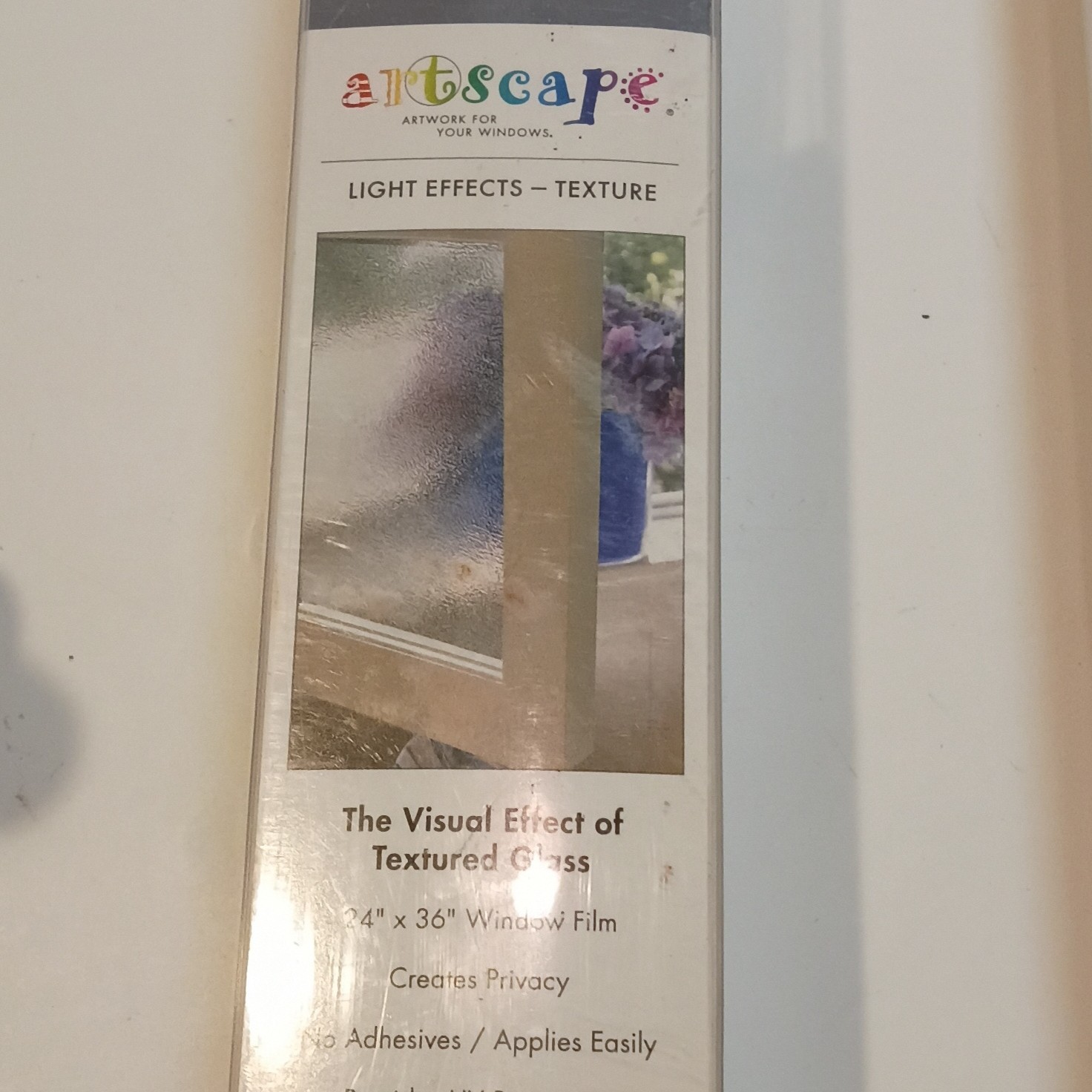 Artscape Texture Twelve Decorative Textured Window Film Clear 24×36 2-Pack