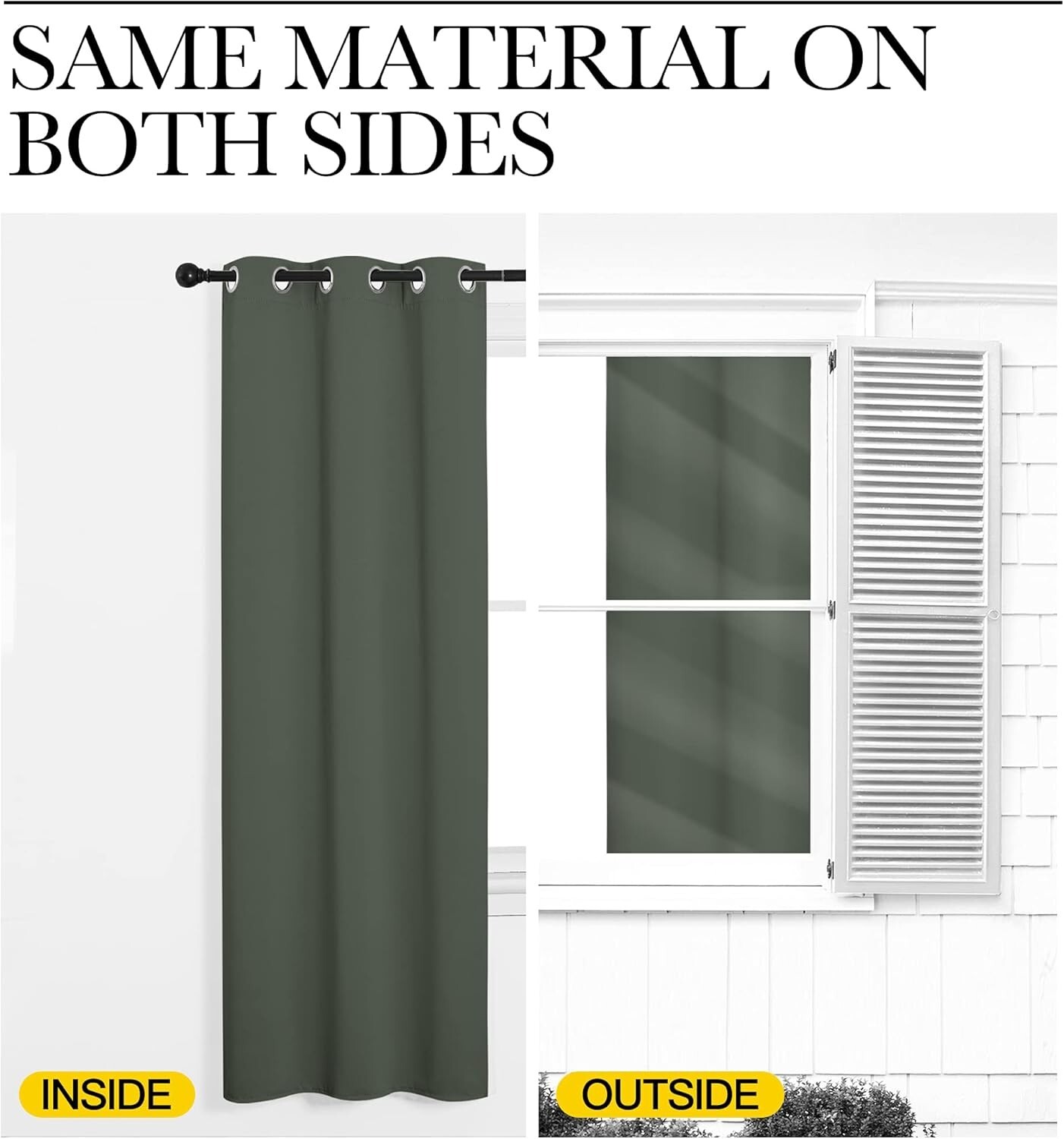 2 PCS Dark Mallard 45″L x 34″W Privacy Protection Darkening Curtains For Bedroom