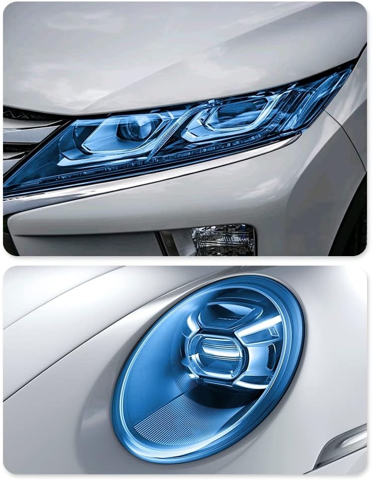 12 X 48inch Car Light Tint Film, Cuttable&Stretchability Car Headlight Tailli…