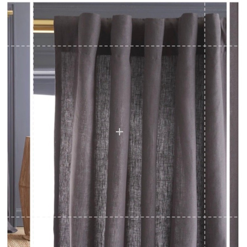 Quince European Luxury Linen Light Filtering Curtain 49X 96 #29