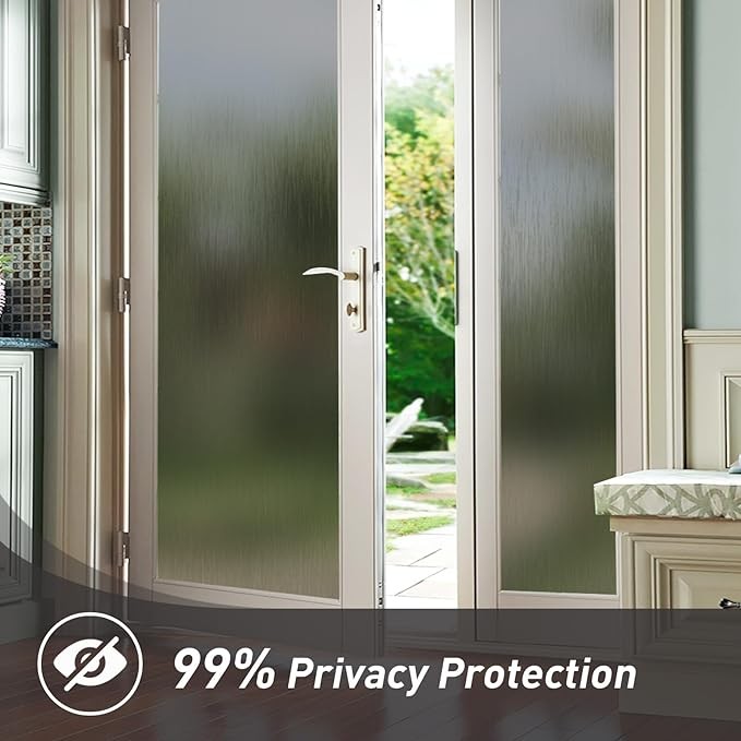 78.74» X17.73» Window Privacy Film Static Cling Isolate UV Radiation Non-Glue