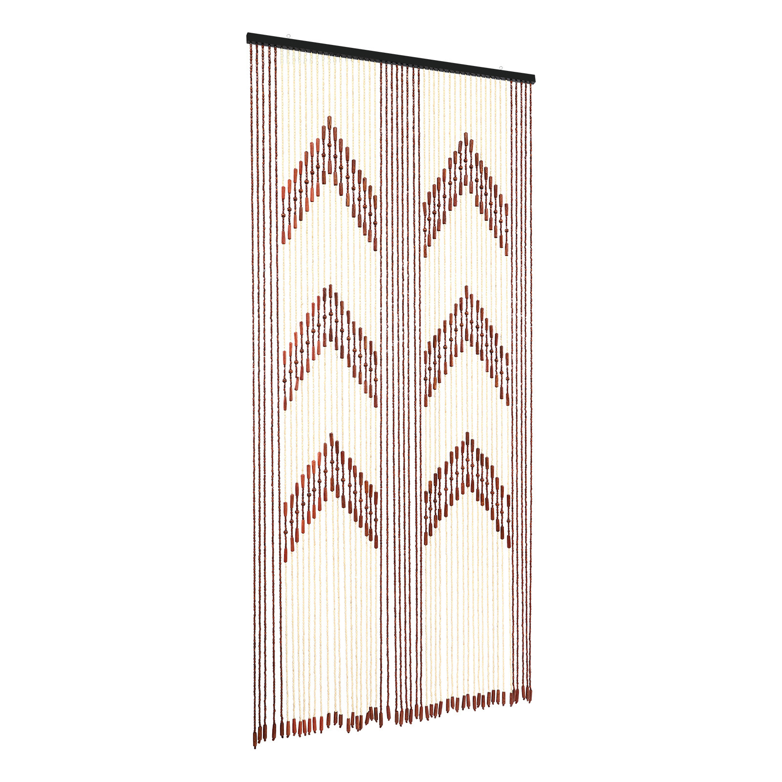 Vintage Bamboo Door Curtain 52 Strands Curtain Beads Room Divider 190*90cm