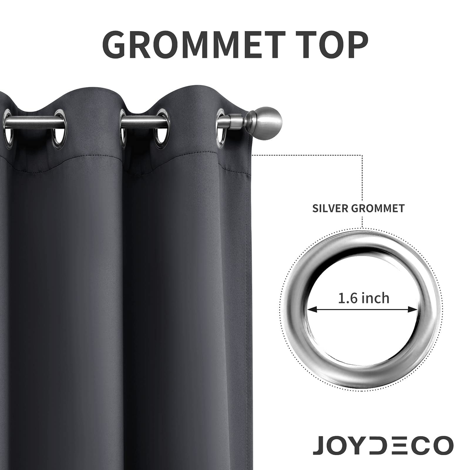 Joydeco Blackout Curtains 72 Inch Length 2 Panels Set Thermal Insulated Long