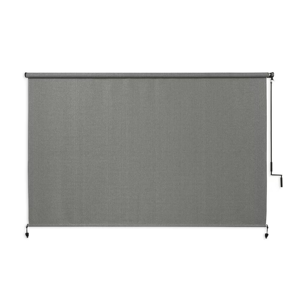 Steel Cordless 85% UV Block Fade Resistant Fabric Exterior Roller Shade Polyethy