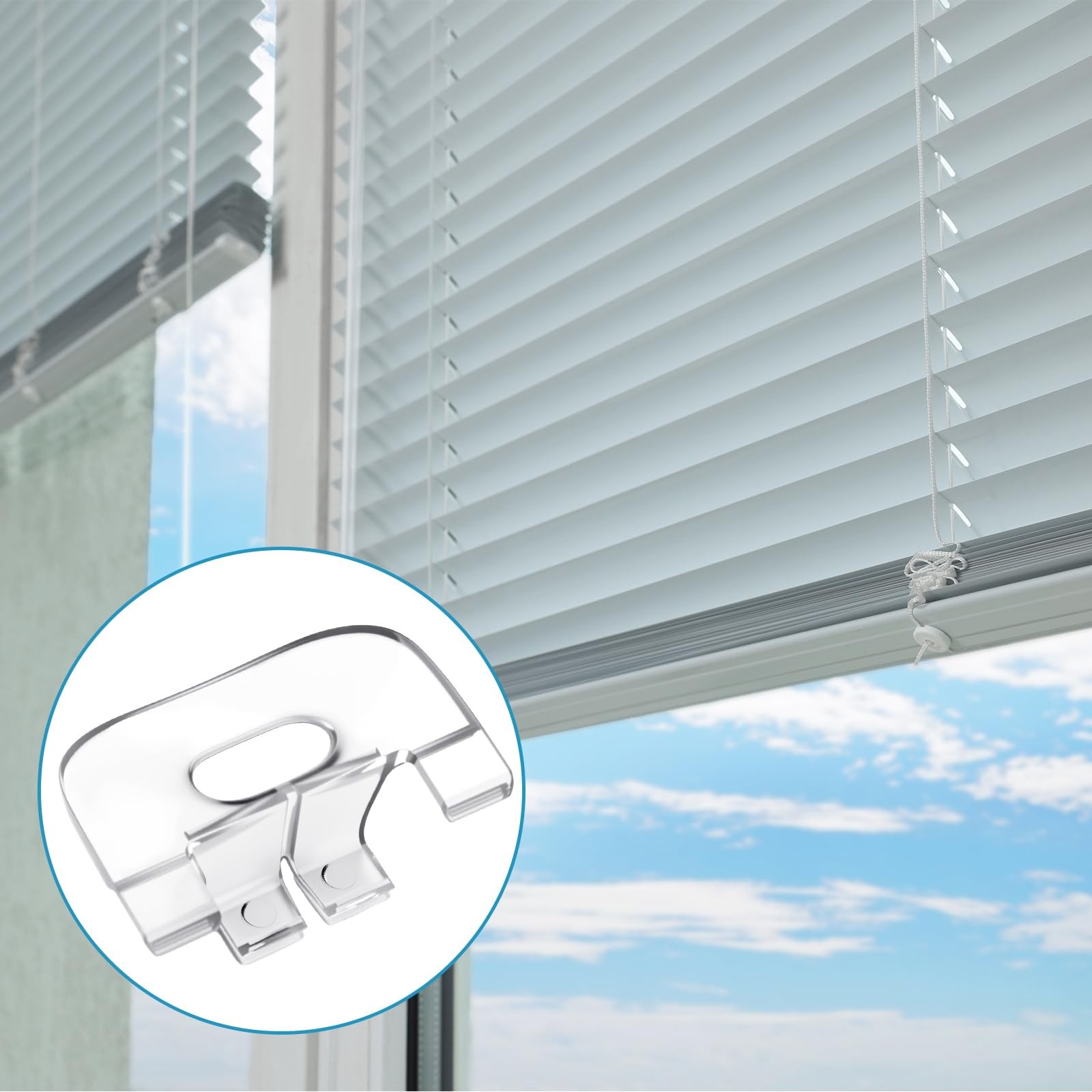 Seeloowy 10 Pcs Shade Pulls Cordless Honeycomb Shade Lift Handles for Cordles…