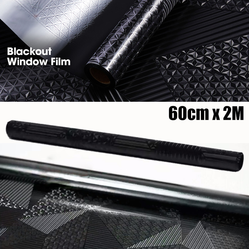 23.6 x 78.7 Inch Blackout Glass Non-Adhesive Removable Insulation Window Film