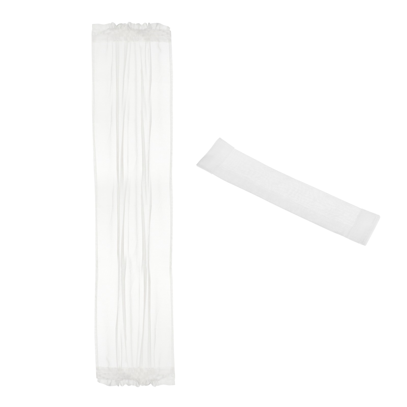 Blackout Door Curtain 25″ x 72″ French Window Door Curtain 1 Panel White