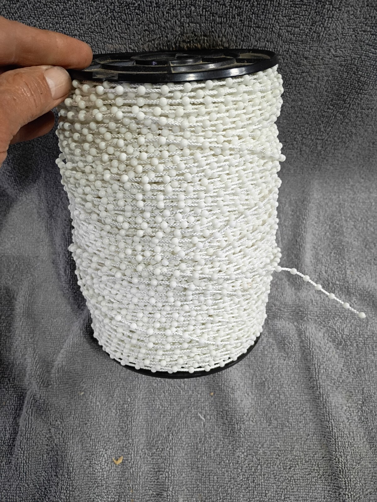 White Beaded Chain Parts Roller Shade Chain Vertical Blind Curtain & Pulls