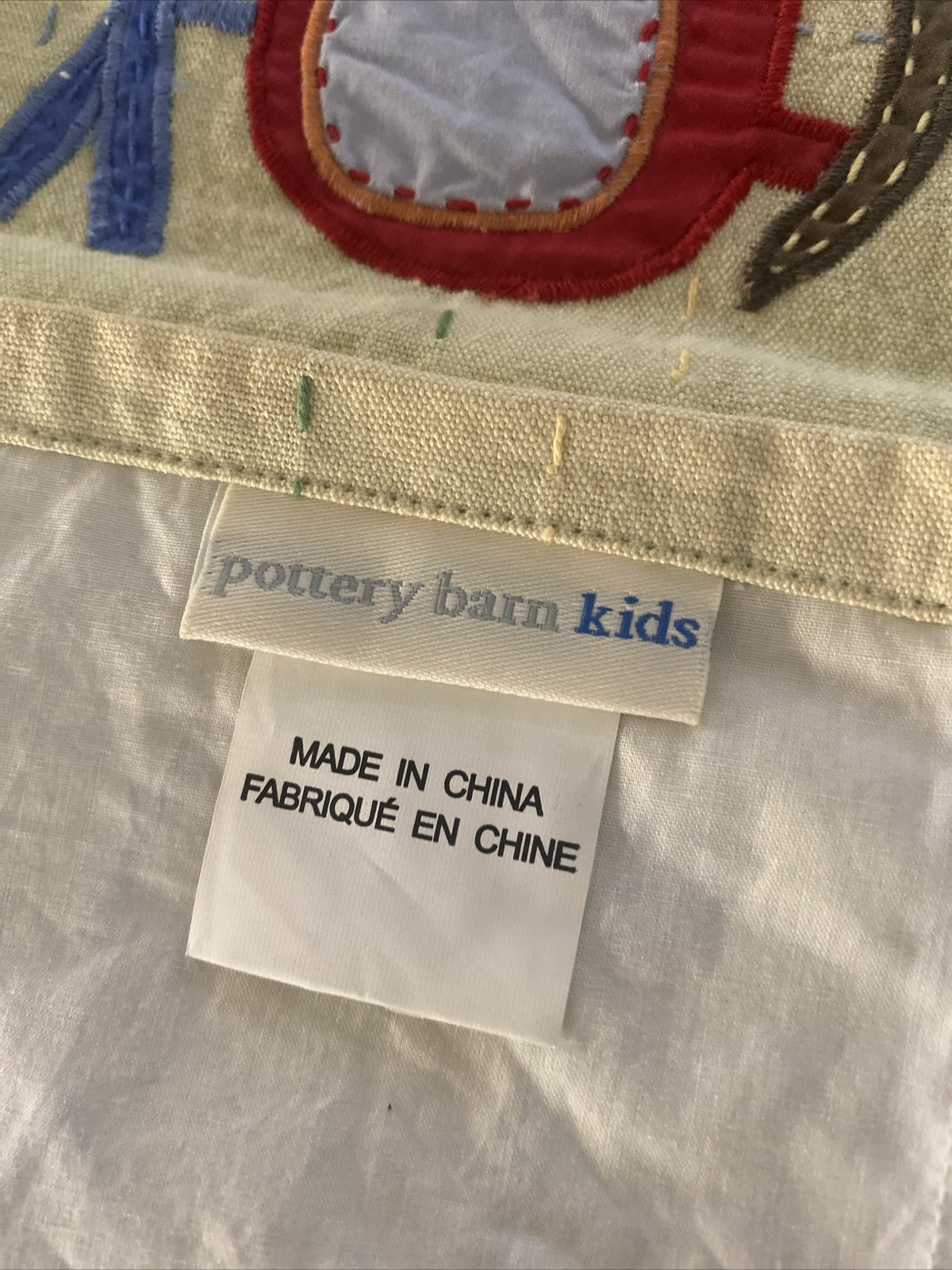 Pottery Barn Kids ABC Alphabet Valance 44″x19′ Lined Rod Pocket Multiple Availab