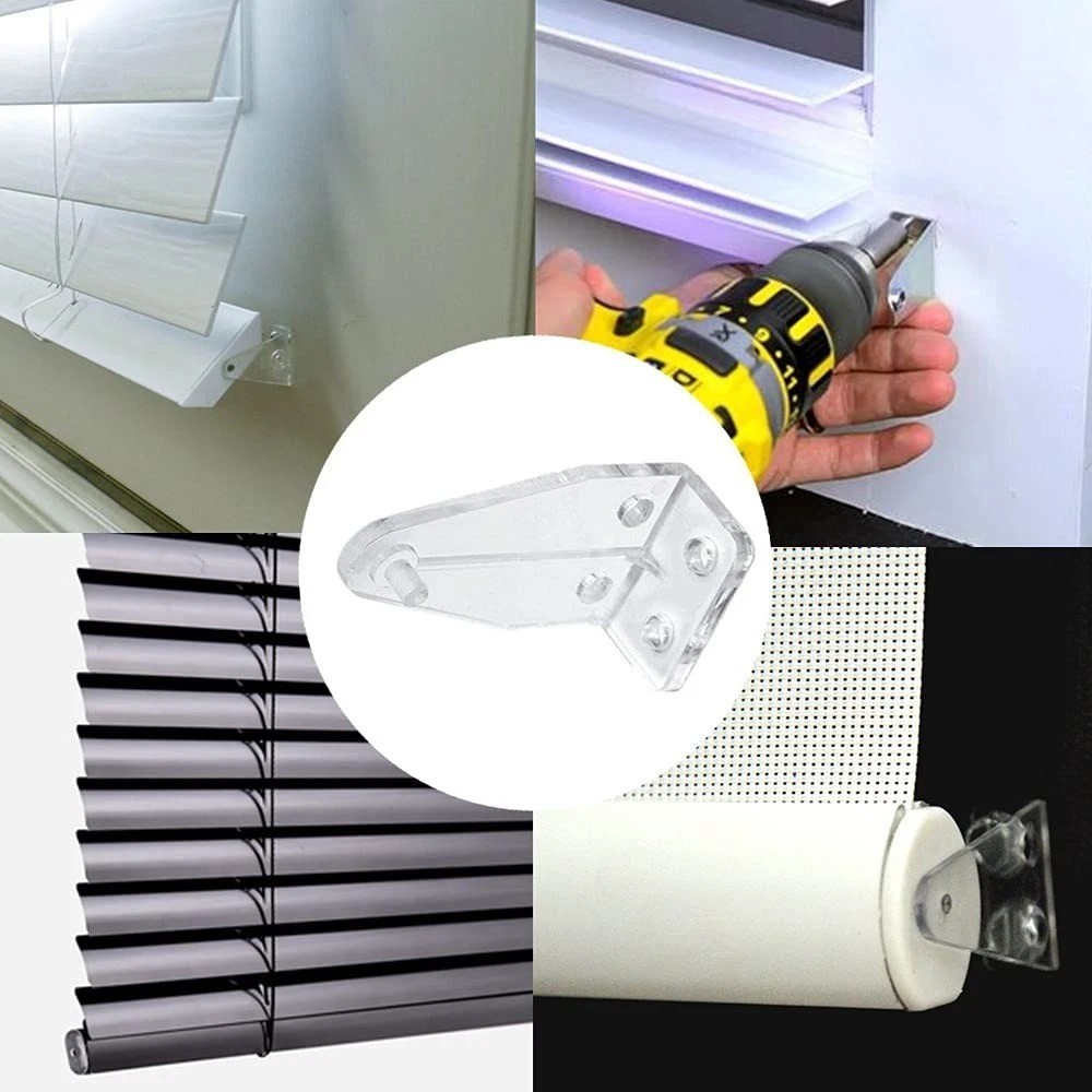 10 Pcs Hold Down Brackets for 1 Inch Mini Blinds Bottom Rail Hold Clips
