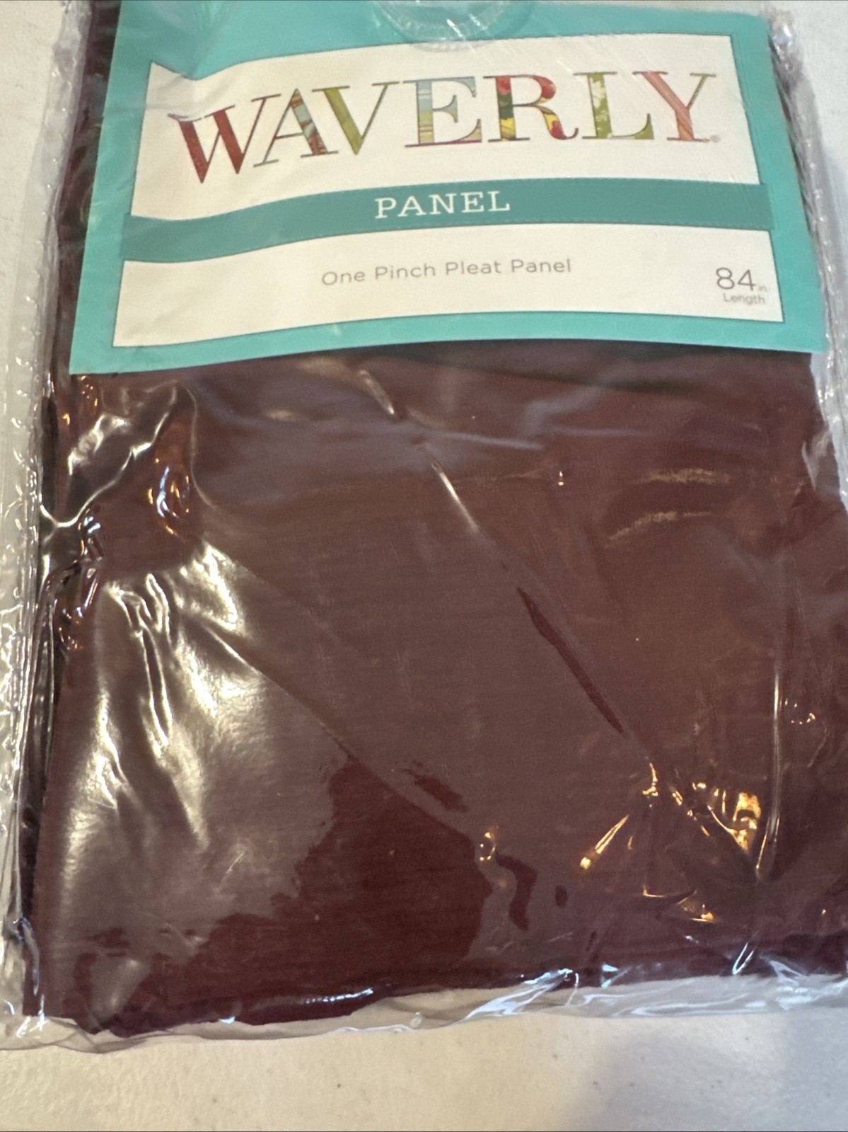 Waverly Panel One Pinch Pleat Panel 25in x 84in Serendipity Cabernet Color 25×84