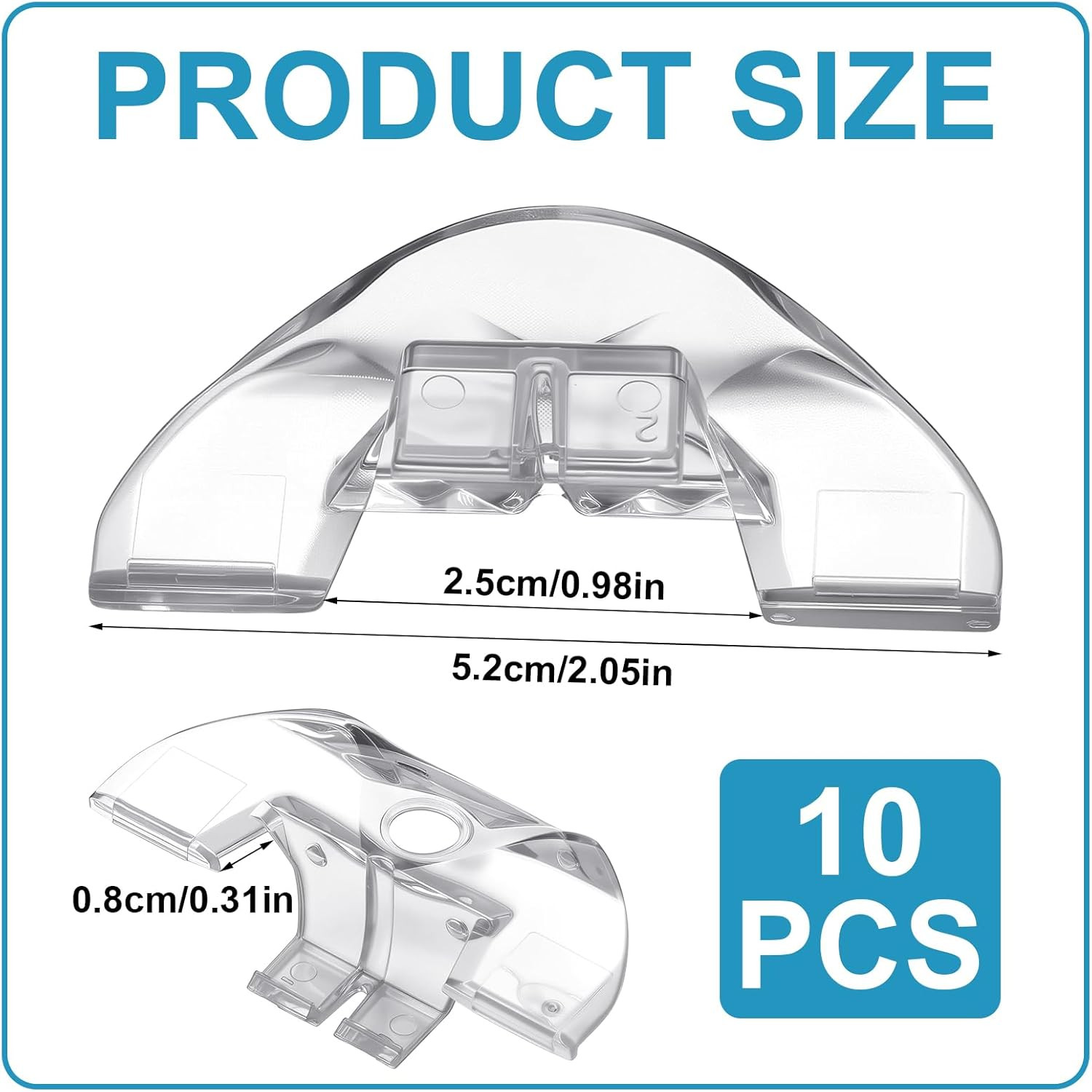 10 Pcs Shade Pulls Cordless Honeycomb Shade Lift Handles for Cordless Blind Cell