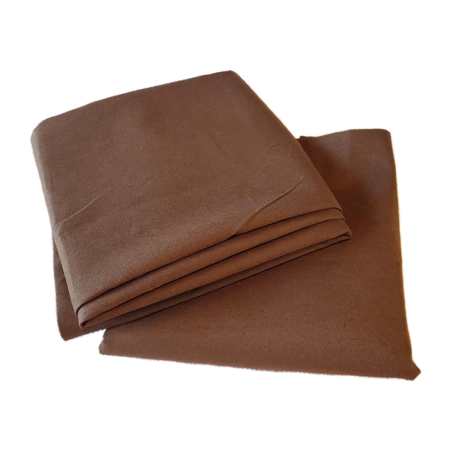2 Panel Curtain Set Brown Unlined 50×102 Top Tabs Linen Blend Woven Minimalist