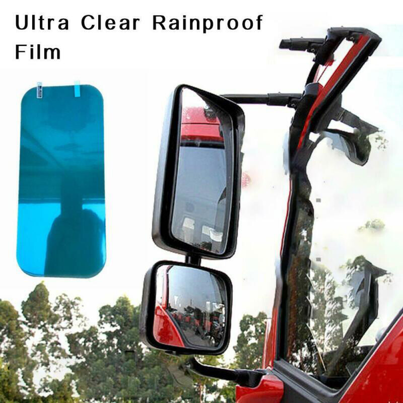 2pcs Car/truck/bus Rearview Mirror Protective Rainproof Anti-glare Window Film