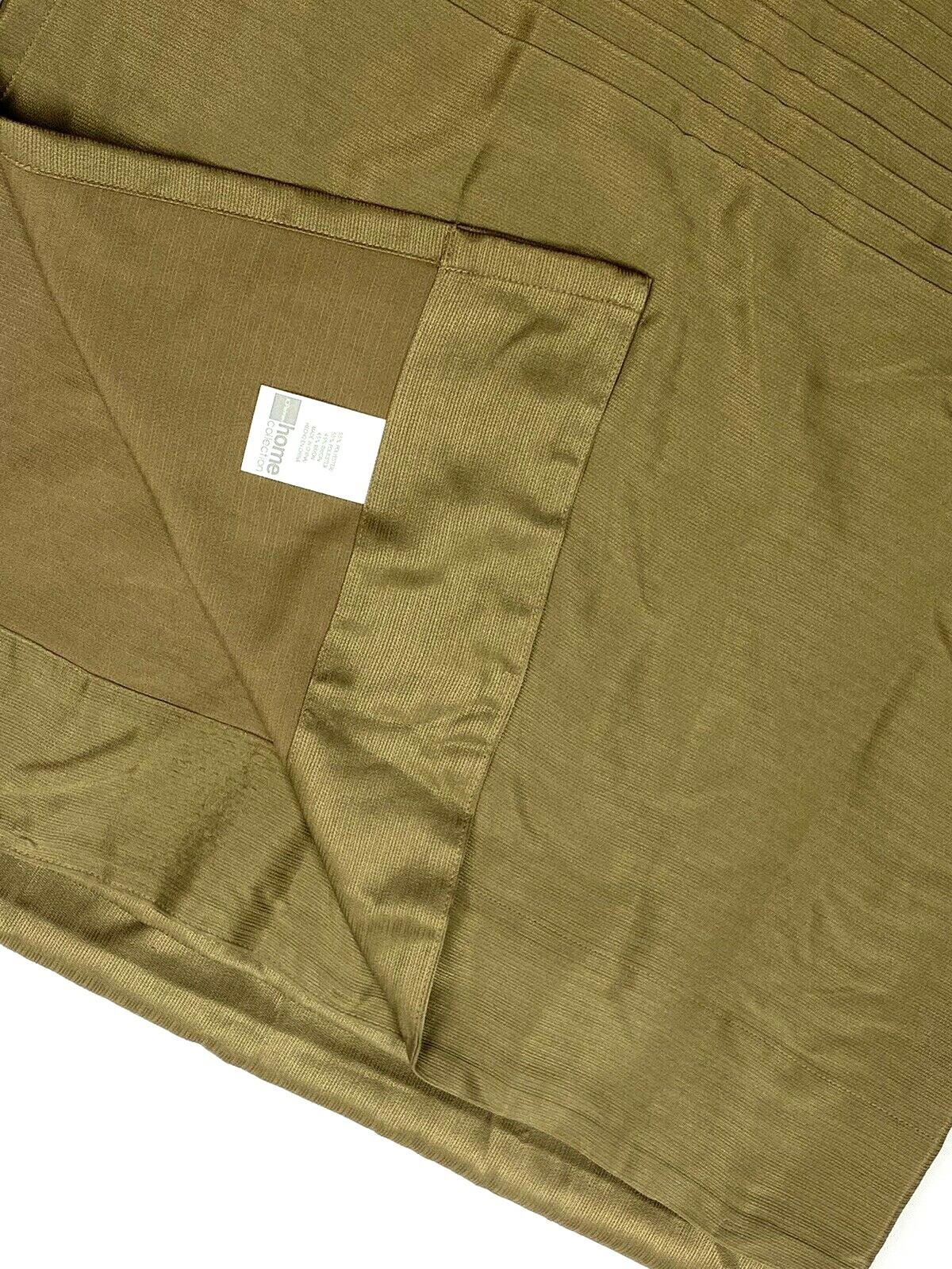 JC Penney Home Discontinued Pair Curtains Panels Drapes Brown Pleated Light 84″