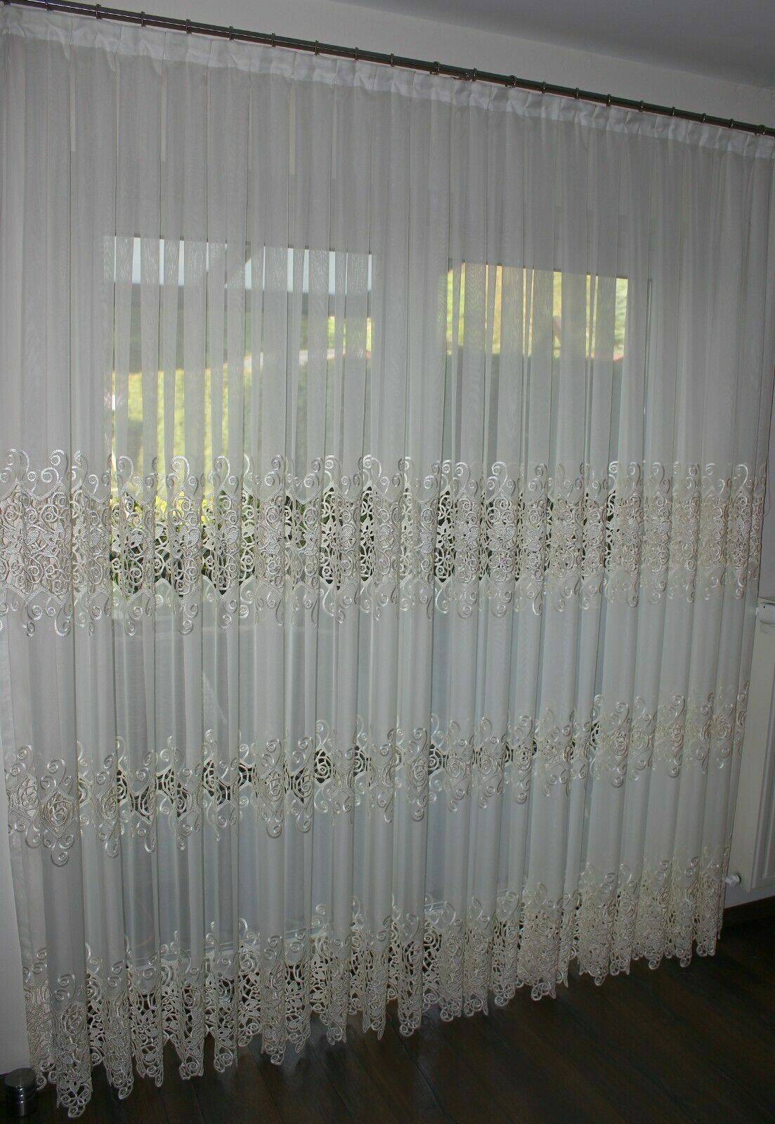 Exclusive & High Quality Curtain 6 x 2.35m Pleated Tape 1:3 NEW