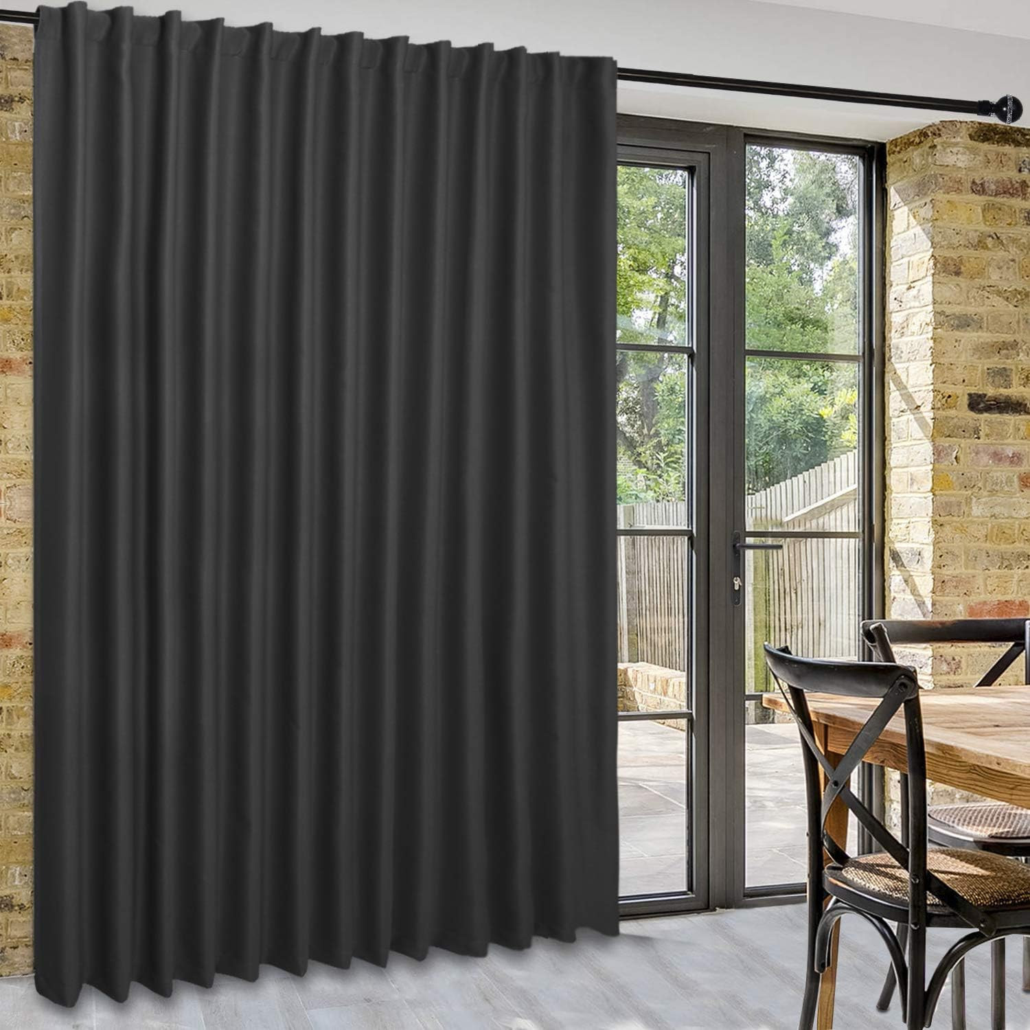 DWCN Patio Sliding Door Curtains – Extra Wide Curtains for Glass Door, Privacy