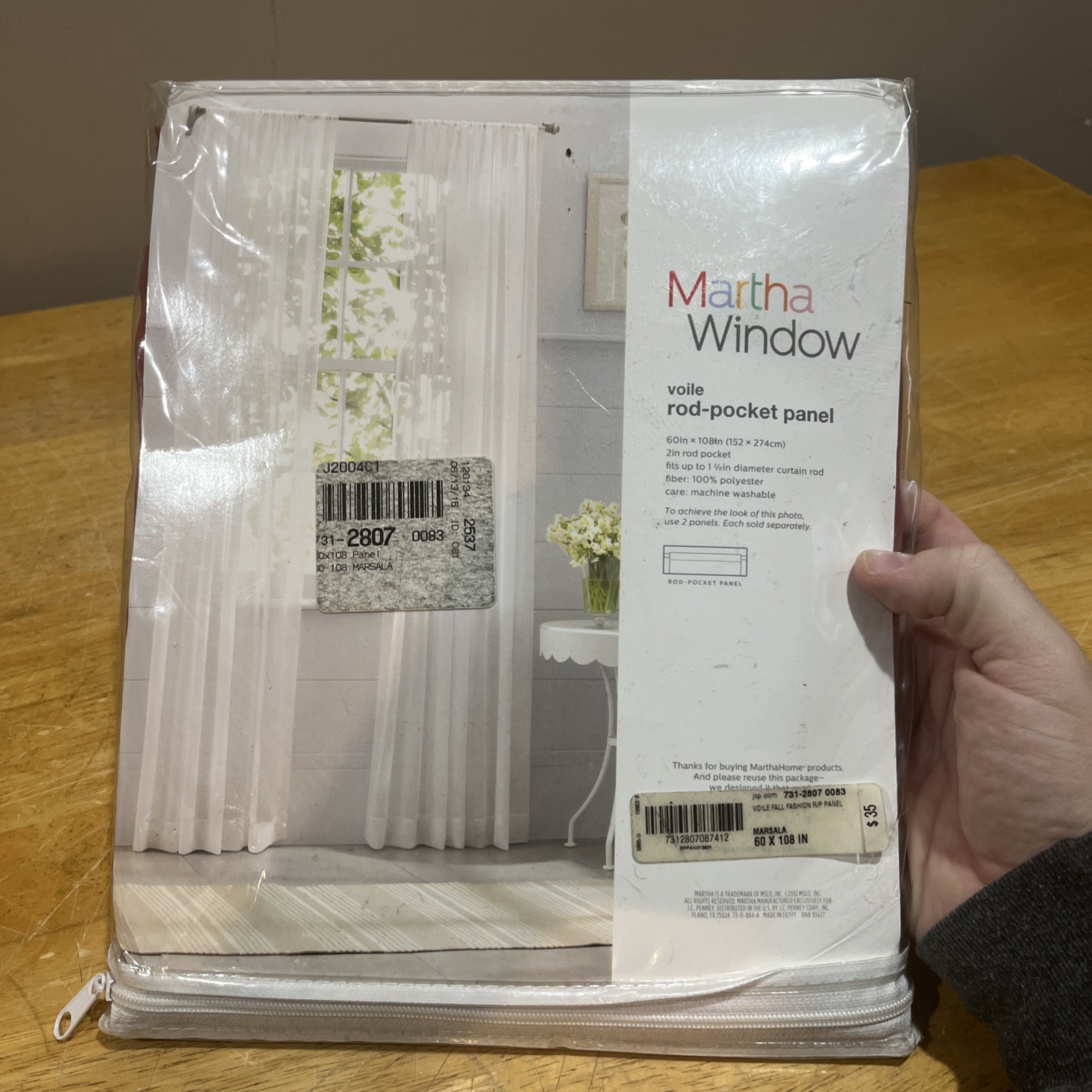 Martha Stewart Window (2) Marsala Red Orange Rod Pocket Panels 60×108″