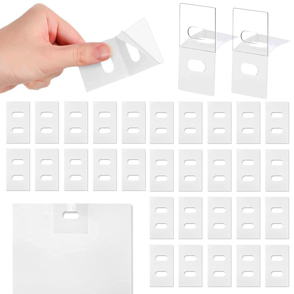 60 Pcs Vertical Blinds Replacement Slat Panels Blind Repair Tabs Kit Replacement