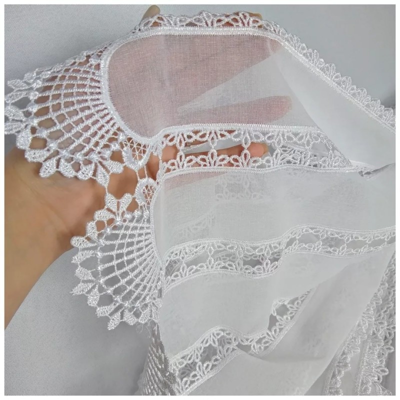 Curtains with lace finished curtains sliding curtains bistro curtain sold by the metre A&G