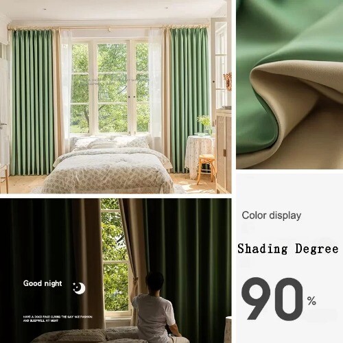 Light Luxury Blackout Curtains Large Area Room Curtain Drape High Shading 90%
