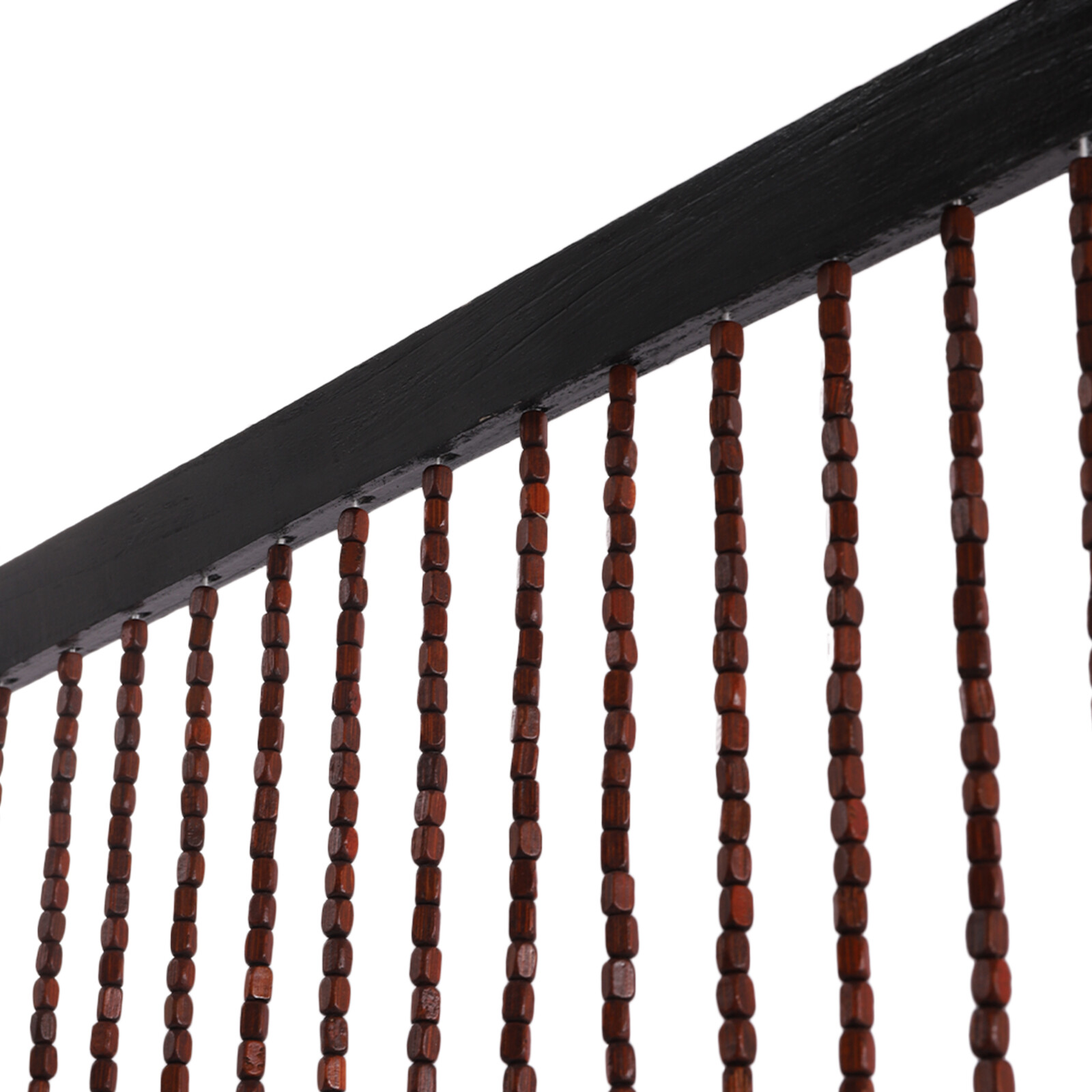 Retro Wooden Bead String Door Curtain Blinds Partition Curtain Porch for Bedroom