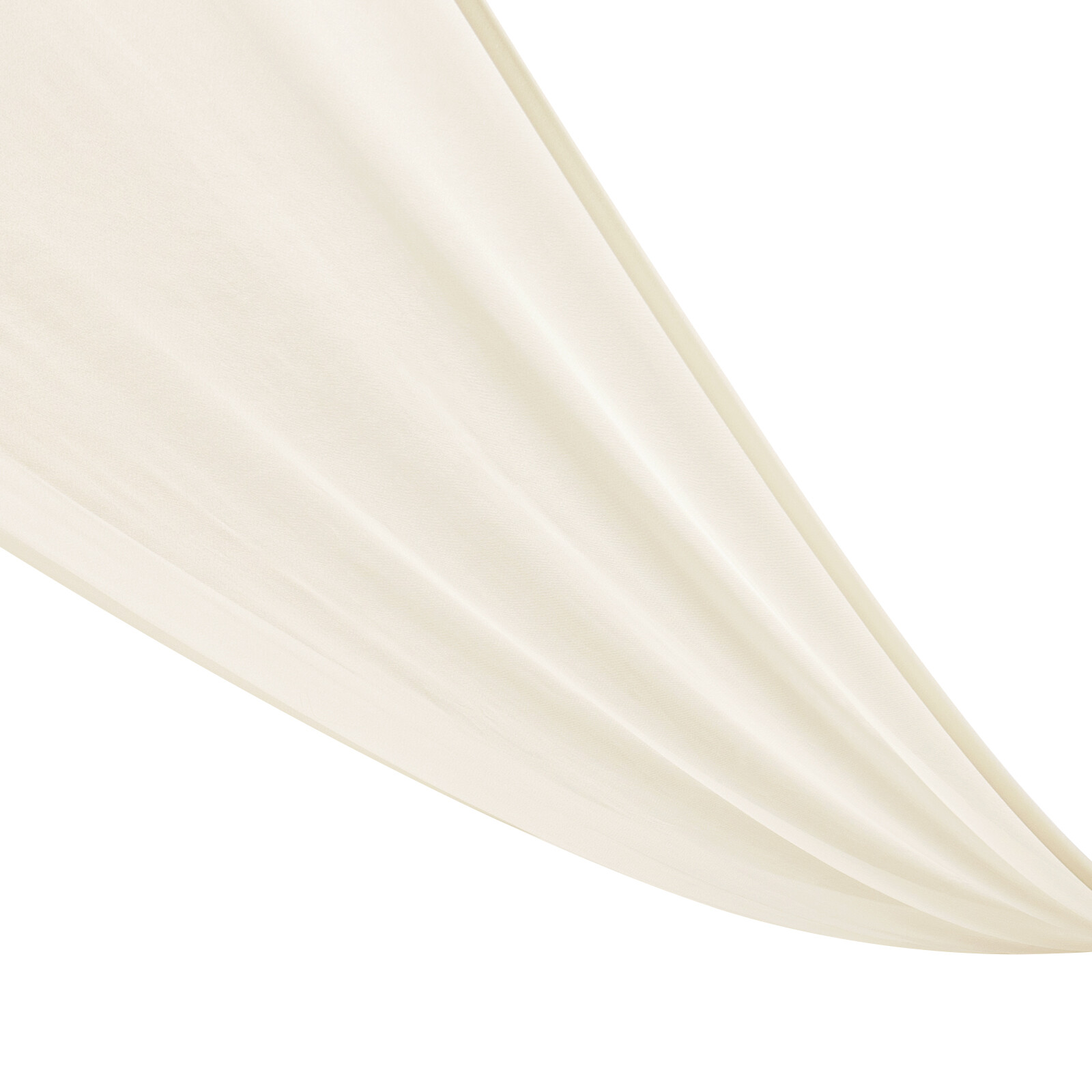Beige Chiffon Ceiling Drapes 6 Panels 5 × 30 Ft Rod Pocket for Wedding