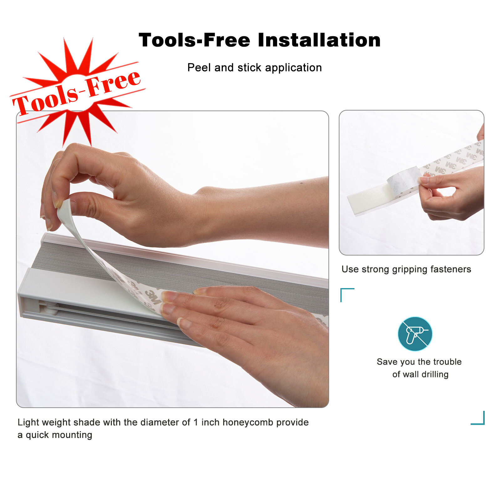 Changshade Cordless 25mm Home Decorators Shadow White Blackout Cellular Shade