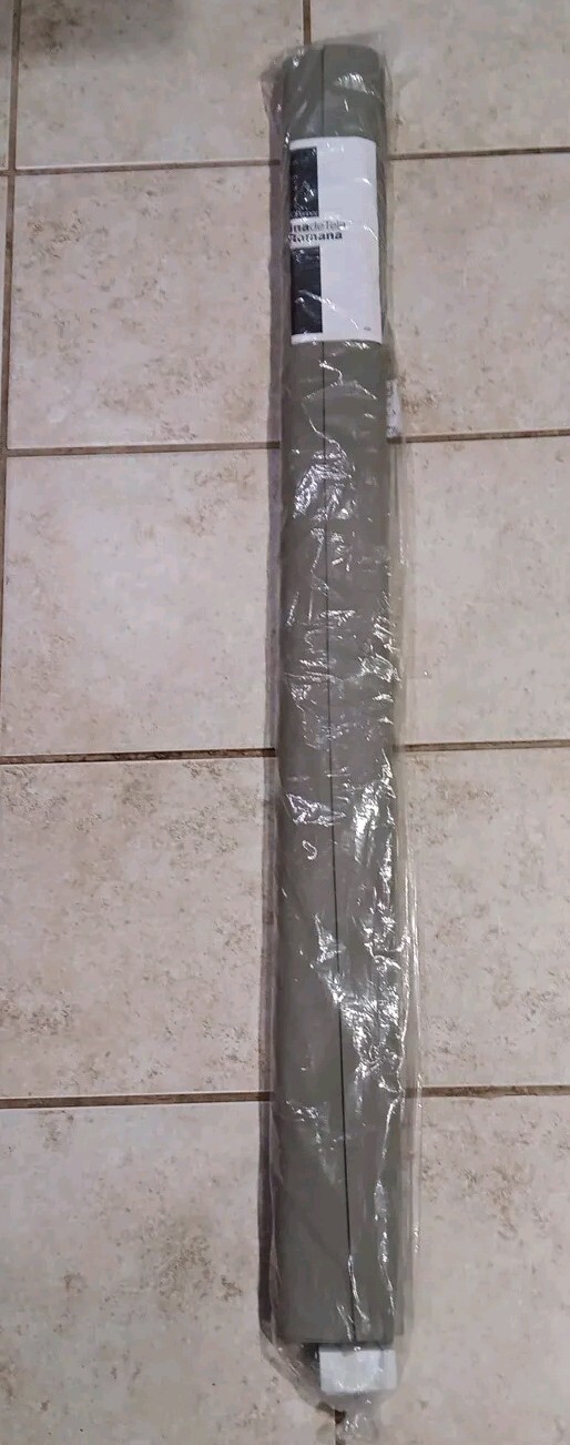 New 47 x 64 in Rica Fabric Roman Shade Gray & Hardware RN93677 CRCB008 JCP 47×64