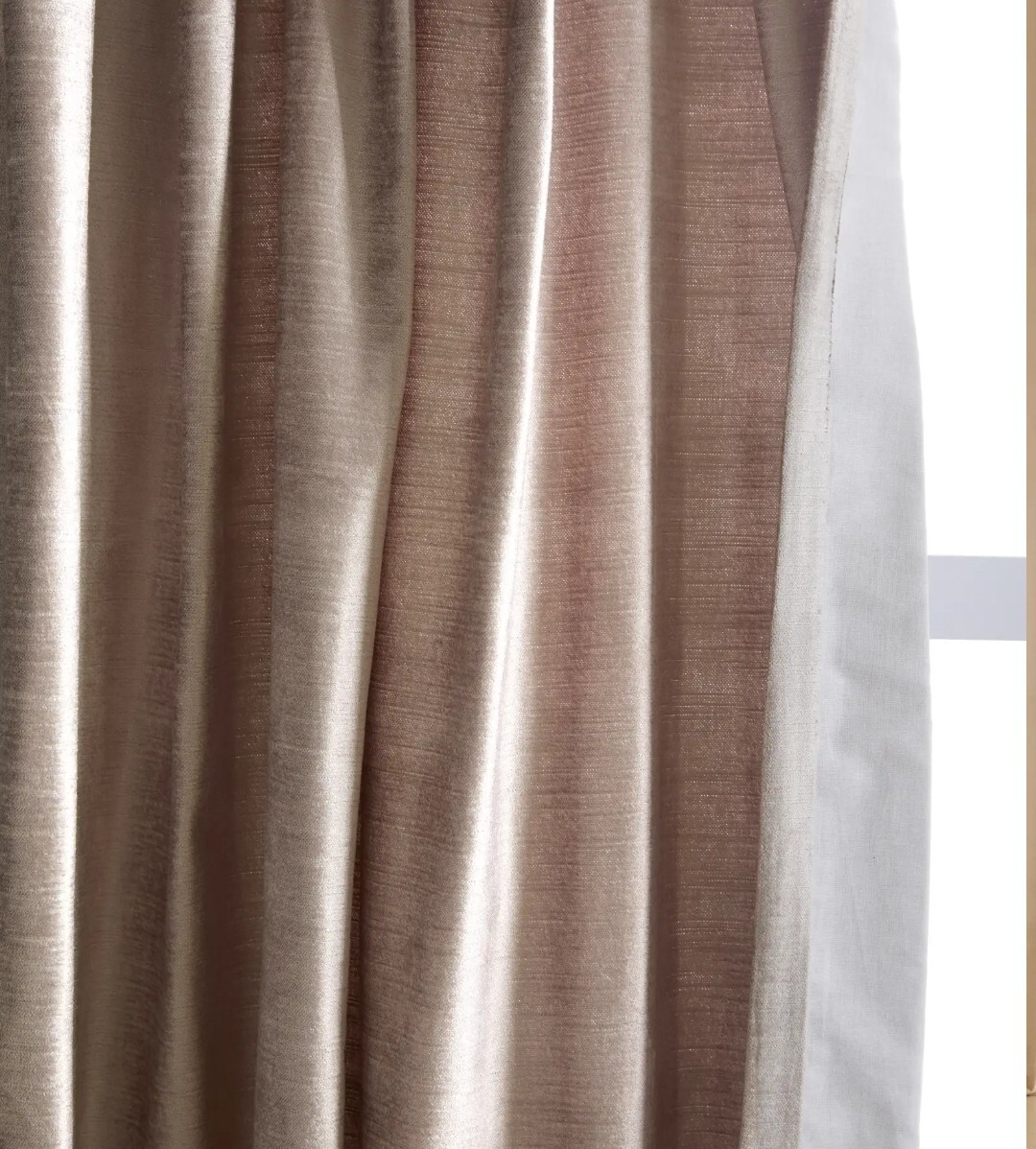 NWT! Quince Luster Velvet Silver Filtering Curtains, 48″ x 108″ 2- Panels (E27)