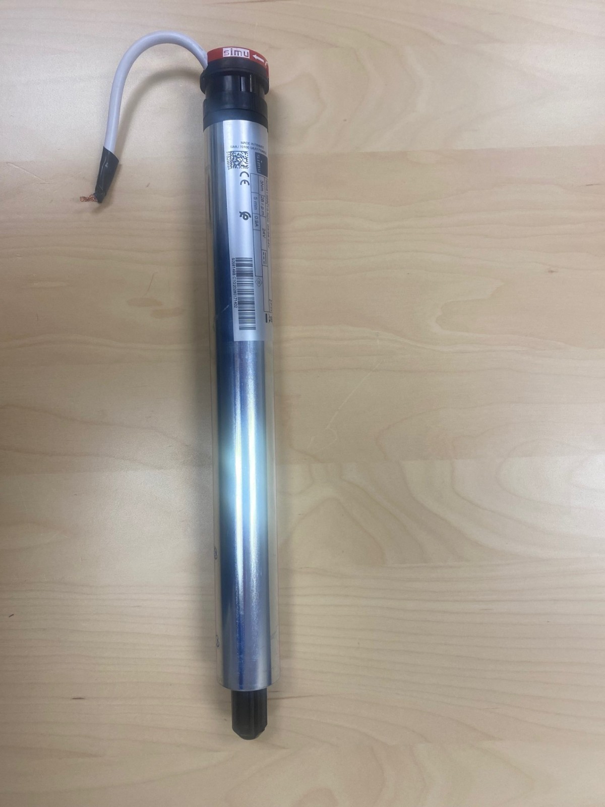 Used Simu 5058149B T3.5DC 03/28 24v Roller Shade Motor Nm 28 r.p.m 5min 0.9A
