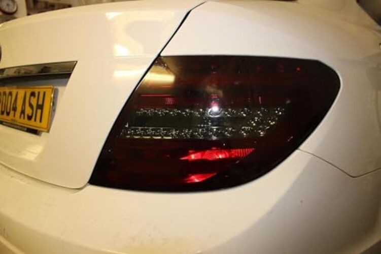 Headlight Taillight Tint Air-Release Vinyl Wrap Film 12″ x 4ft Dark Black