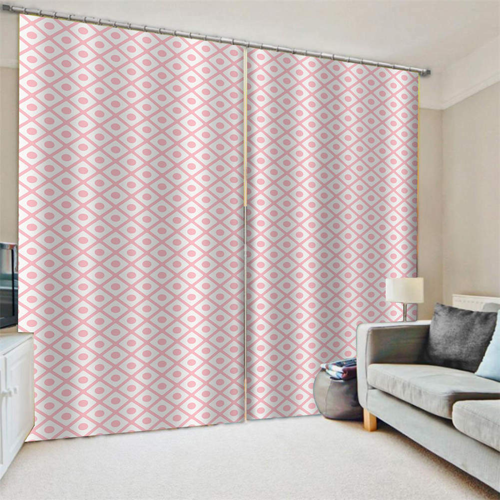 Color Orange Pure Adjustment Printing 3D Blockout Curtains Fabric Window