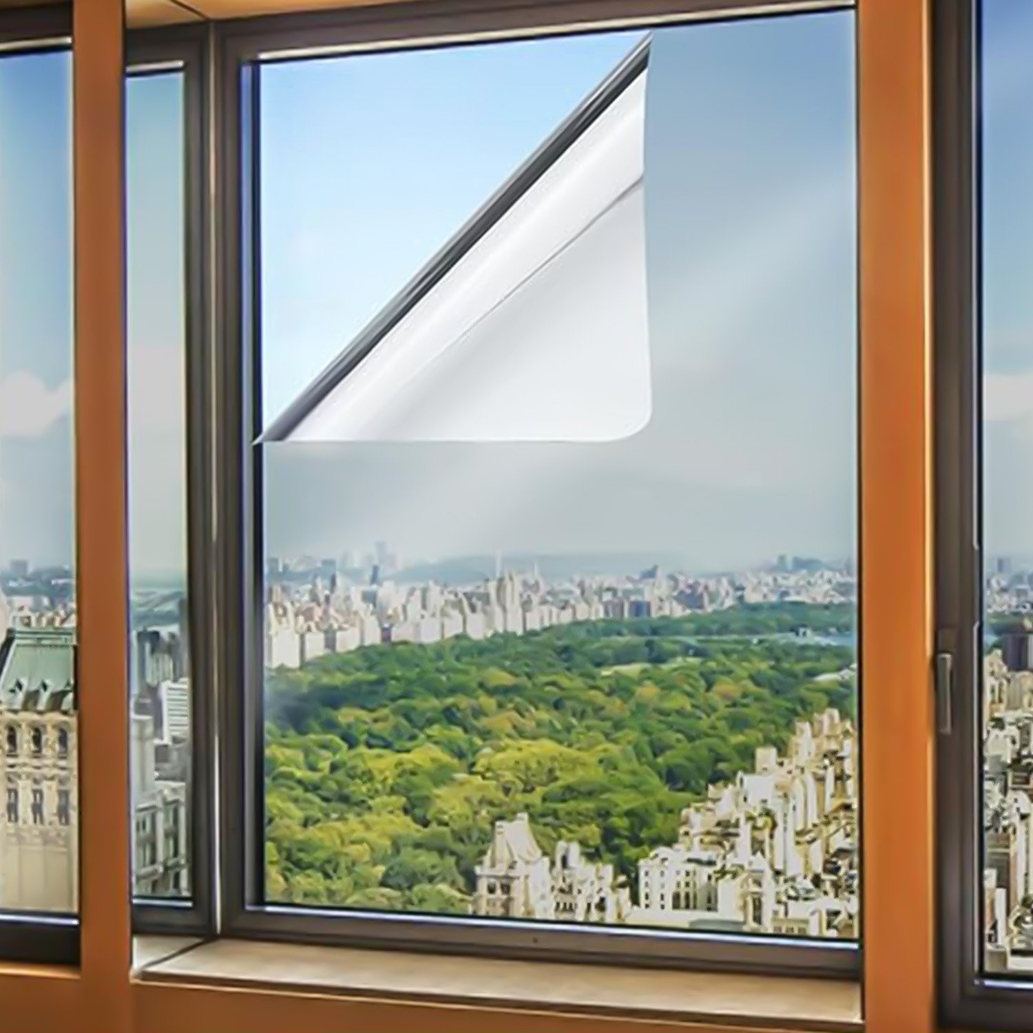 Silver Window Film 15% VLT Mirror Tint For Home Mirror Vinyl Roll Heat Control