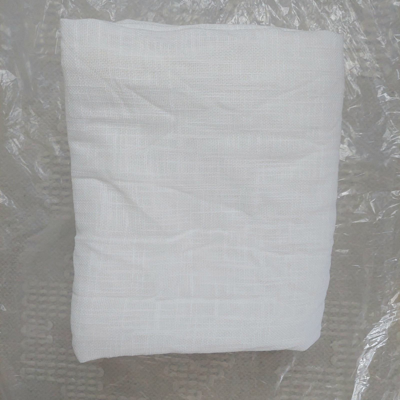 Quince Cotton Sheer White Curtains- Set Of 2 Panels! 48″x96″ (T13)