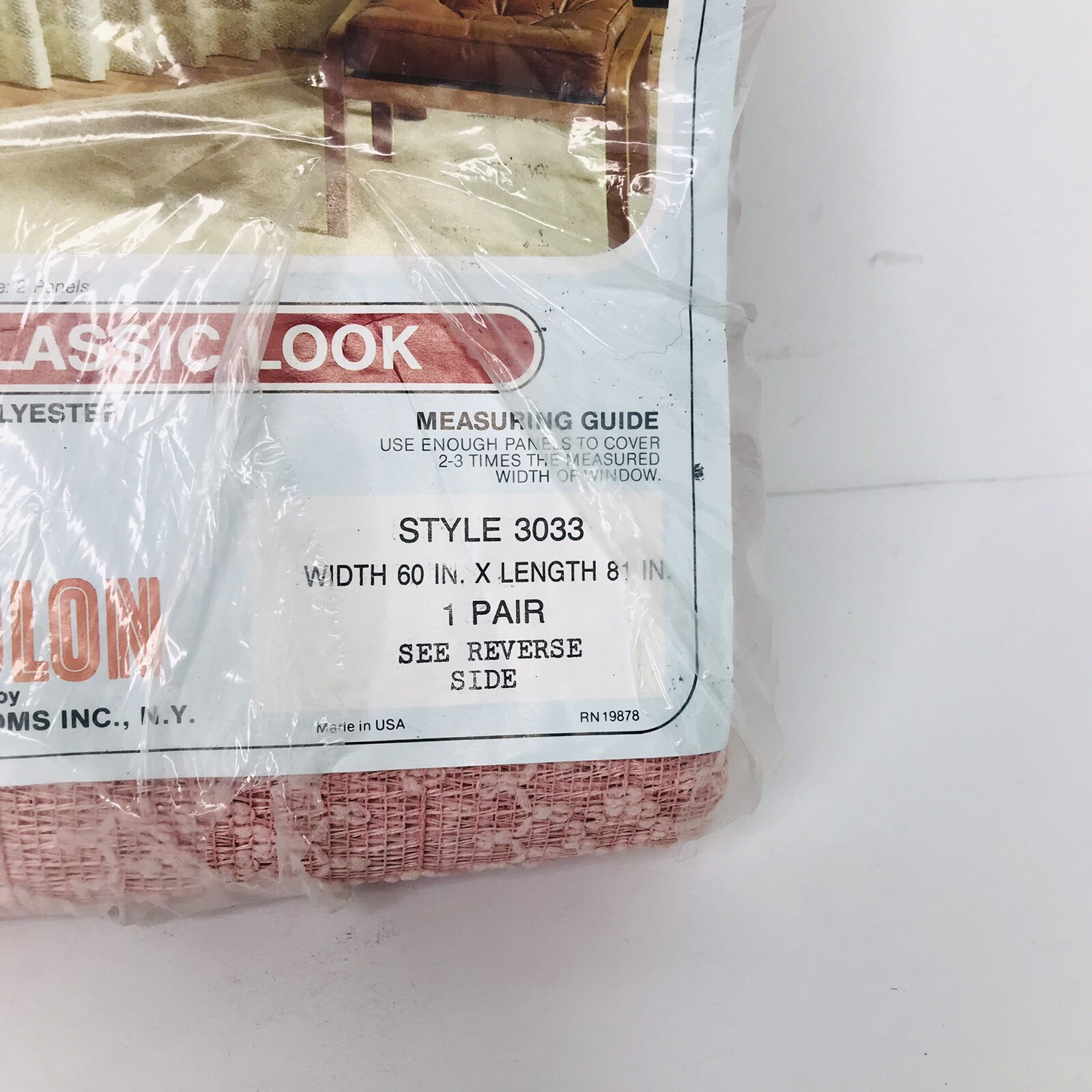 VTG 70’s Trulon Sonata Textured Classic Window Curtains 60” X 80” Pair USA Made