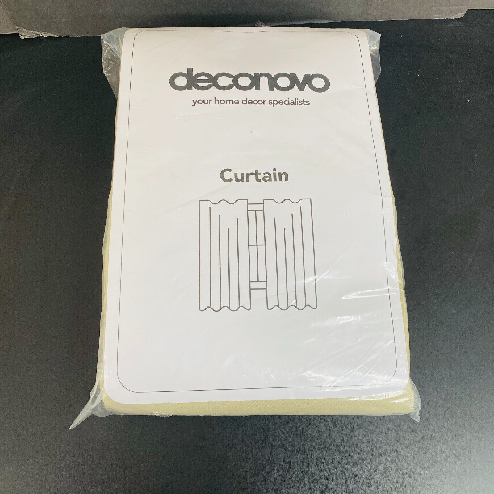 Deconovo Curtains 52 x 84 Inch Solid Beige 2 Panels