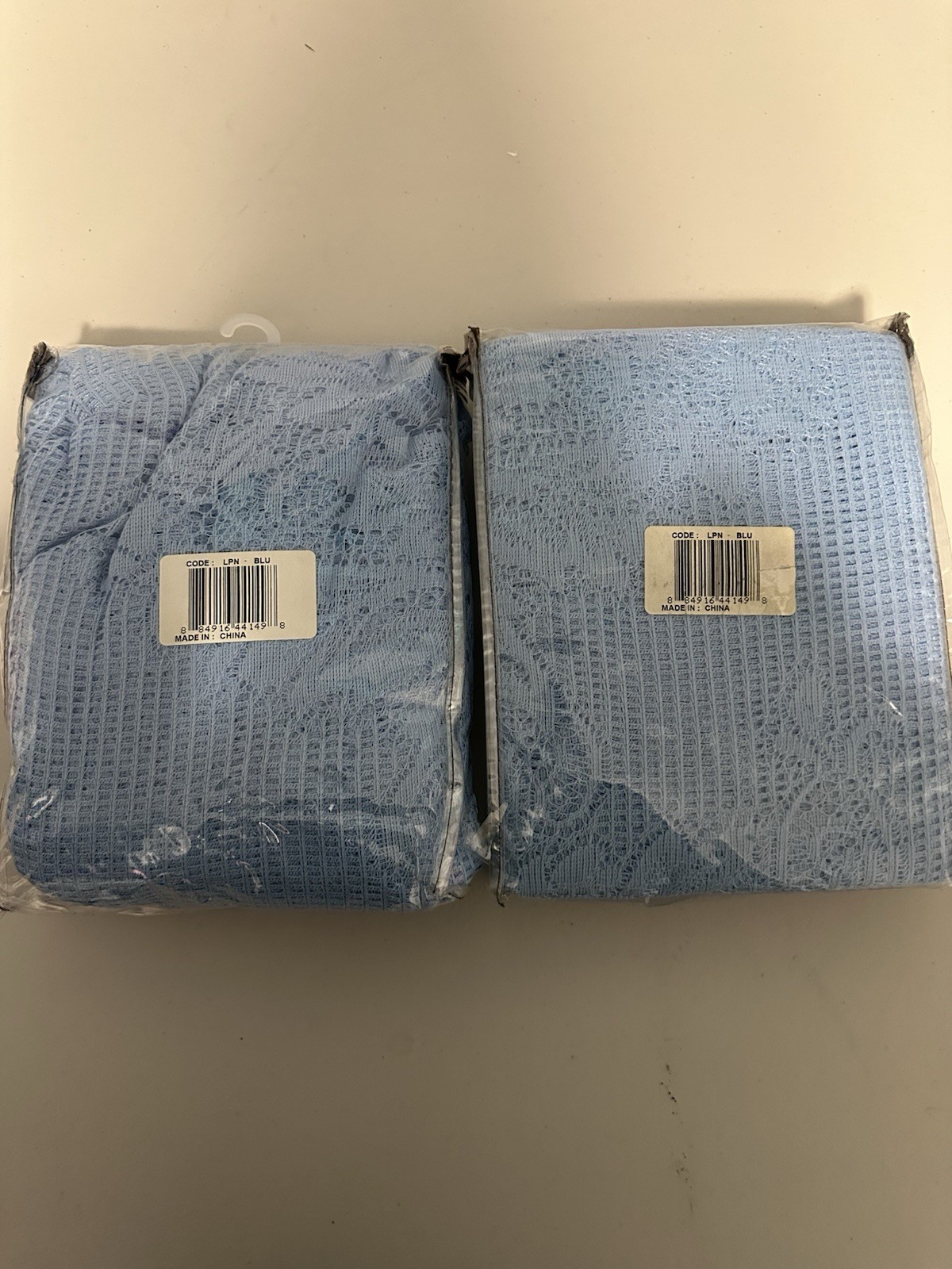 Two Packs of Shear Curtain One Panel in Each Pack 83×63 Light Blue