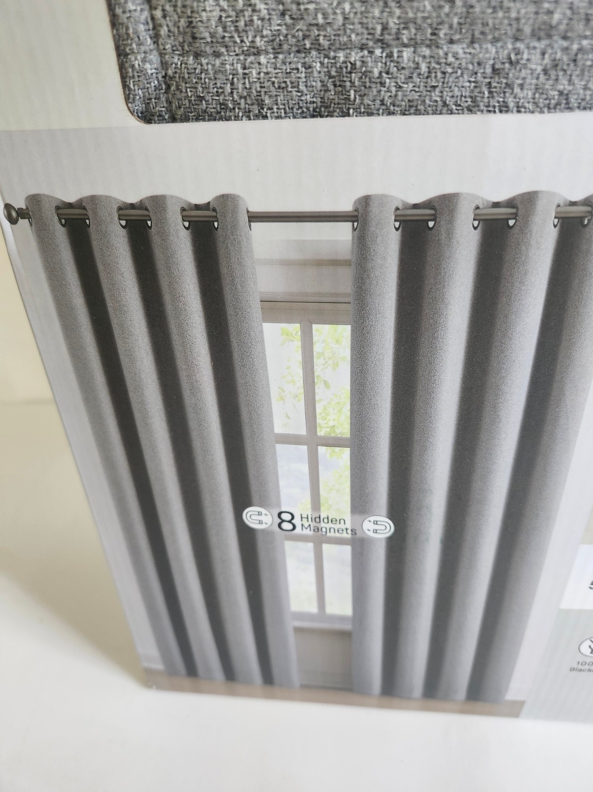 Piper Blackout Curtain 2 Pack Window Panels 52″ x 84″ In Each Gray
