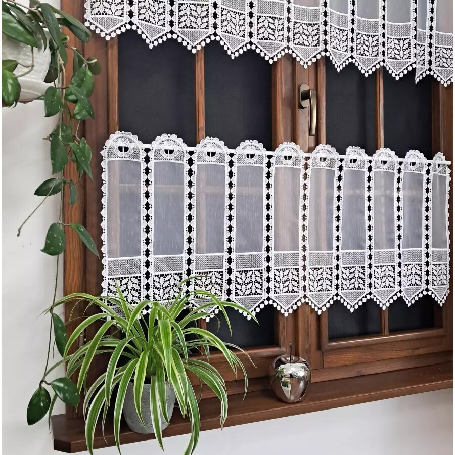 Curtains with lace finished curtains sliding curtains bistro curtain sold by the metre A&G
