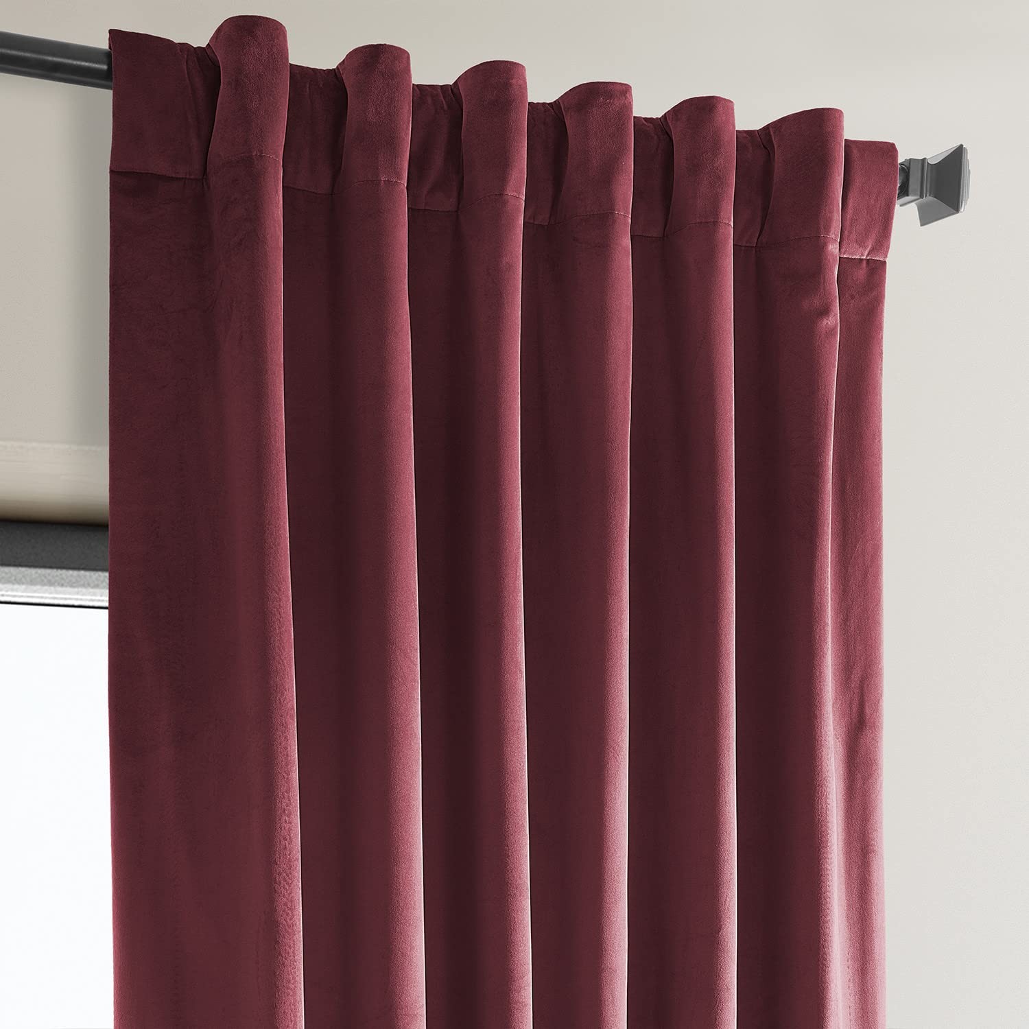 Heritage Plush Velvet Curtains, 244 Inches Long, Room Blackout Curtains for Sleep…