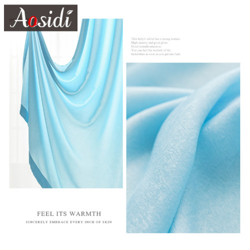 Blue Semi Sheer Tulle Curtains Room Treament Soft Crushed Voile Curtains Drapes
