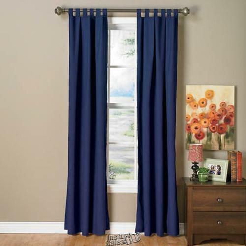 Prescott Tab-Top Panels Navy 80″ W x 84″ L