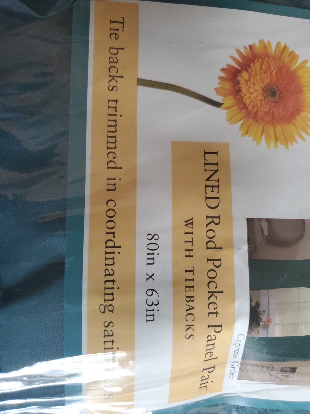 Spring Maid Lined Rod Pocket Panel Pair Drapery 80″x63″ NEW