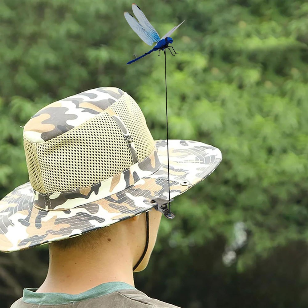 8Pcs Indoor & Outdoor Fake Dragonfly Rod Clip 3D DragonFly!!!